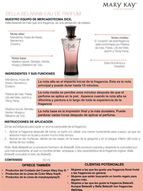belara mary kay notas